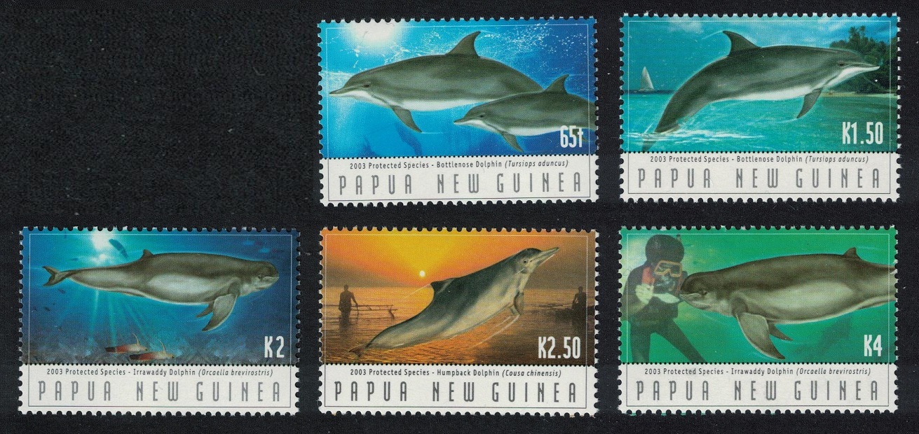 Papua New Guinea Dolphins Protected Species 5v 2003 MNH SG#995-999 Sc#1092-1098