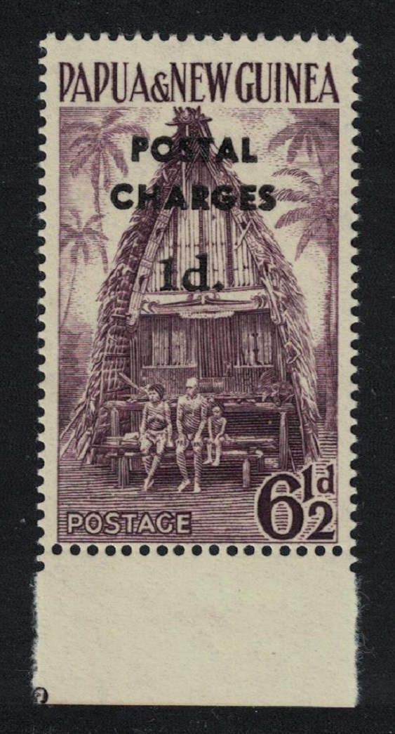 Papua New Guinea Postage Due surch &#39;POSTAL CHARGES&#39; 1d on 6½d 1960 MNH SG#D2 MI#Porto 1