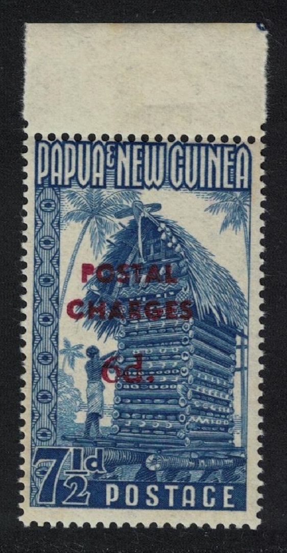 Papua New Guinea Postage Due surch &#39;POSTAL CHARGES&#39; 3d on ½d 1960 MNH SG#D4 MI#Porto 3