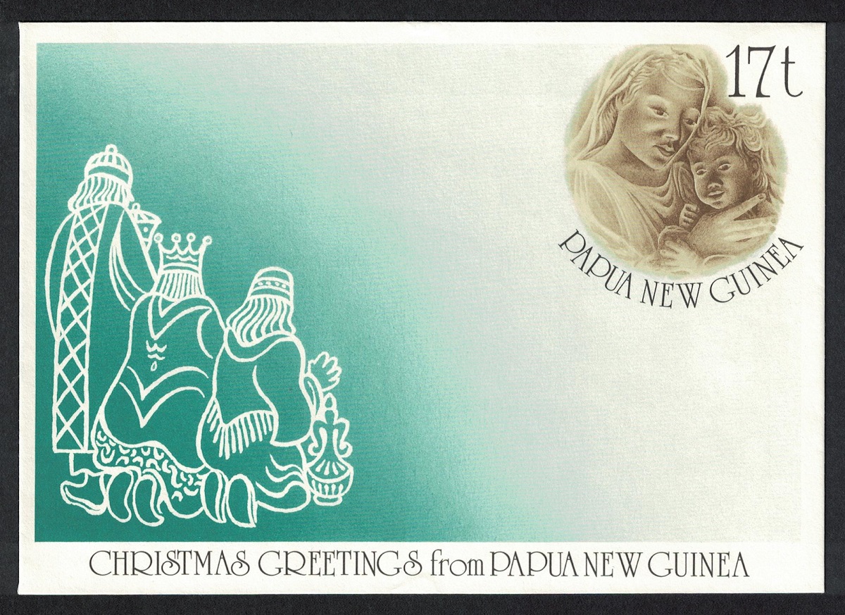 Papua New Guinea Christmas 1988 Pre-stamped Envelope PSEE #21 1988