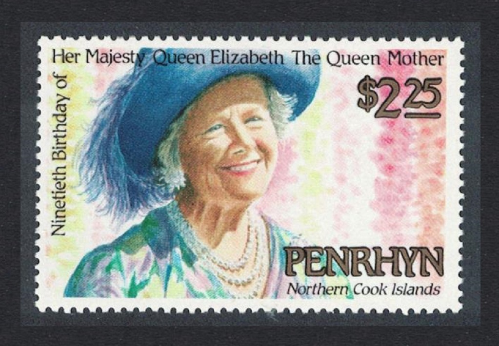 Penrhyn Island 90th Birthday of the Queen Mother 1990 MNH SG#445 Sc#384