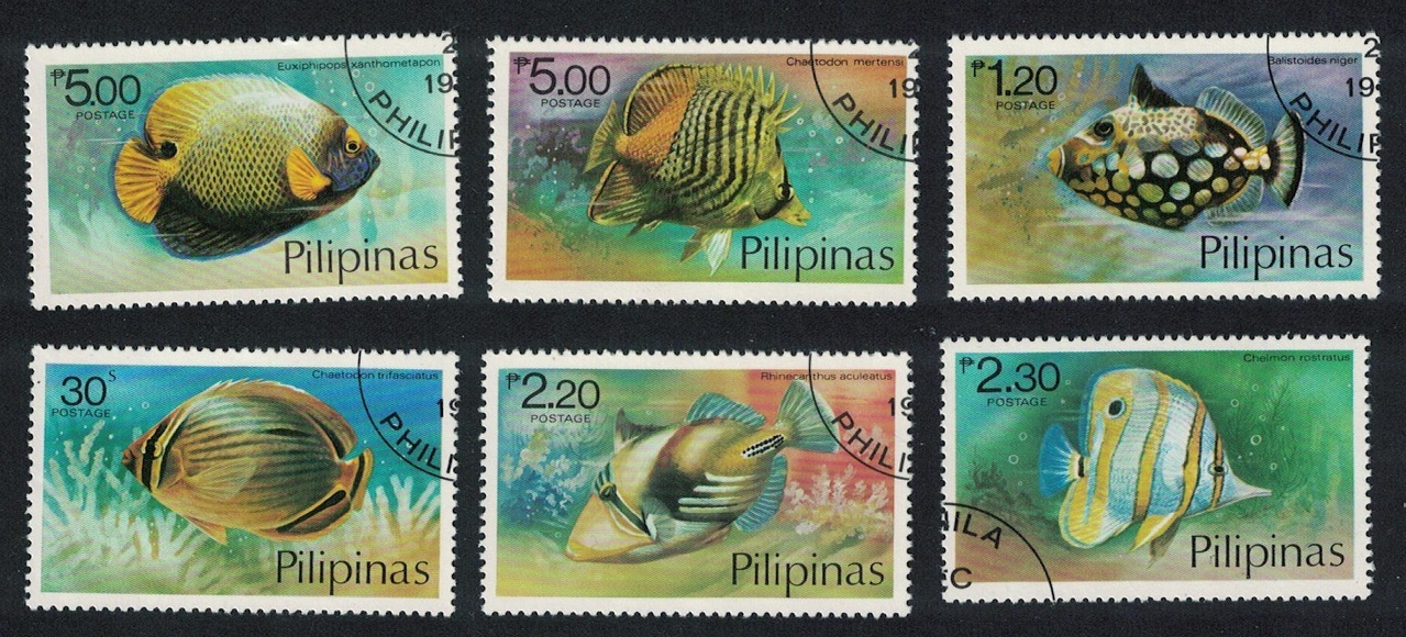 Philippines Aquarium Fish 6v 1978 CTO SG#1491-1496