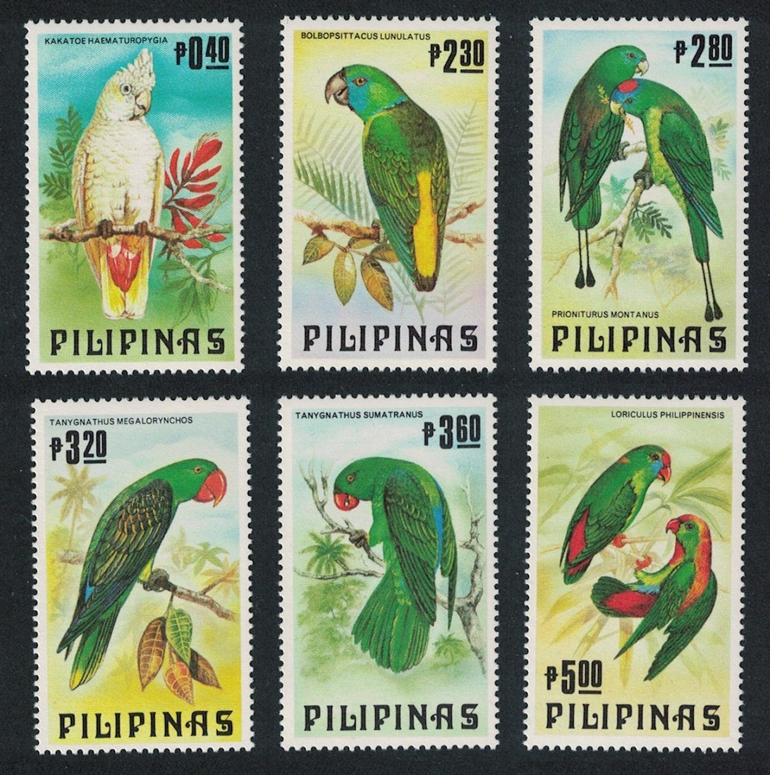 Philippines Parrots Cockatoo 6v 1984 MNH SG#1793-1798 MI#1556-1561