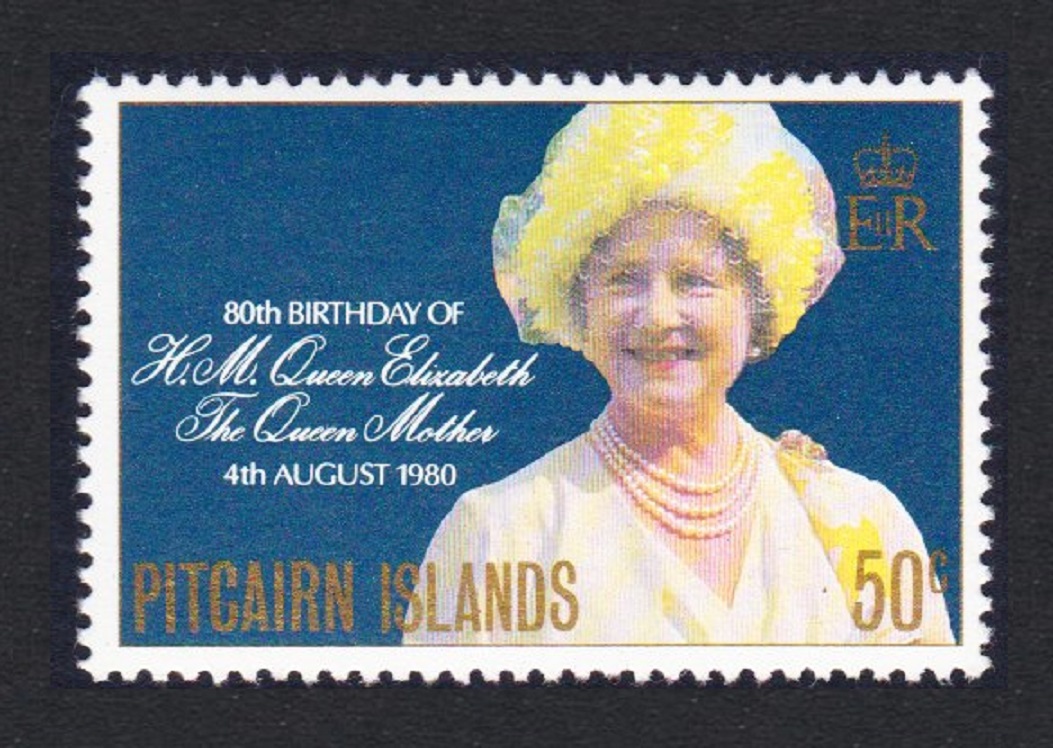 Pitcairn Islands 80th Birthday of Queen Elizabeth the Queen Mother 1980 MNH SG#206 Sc#193