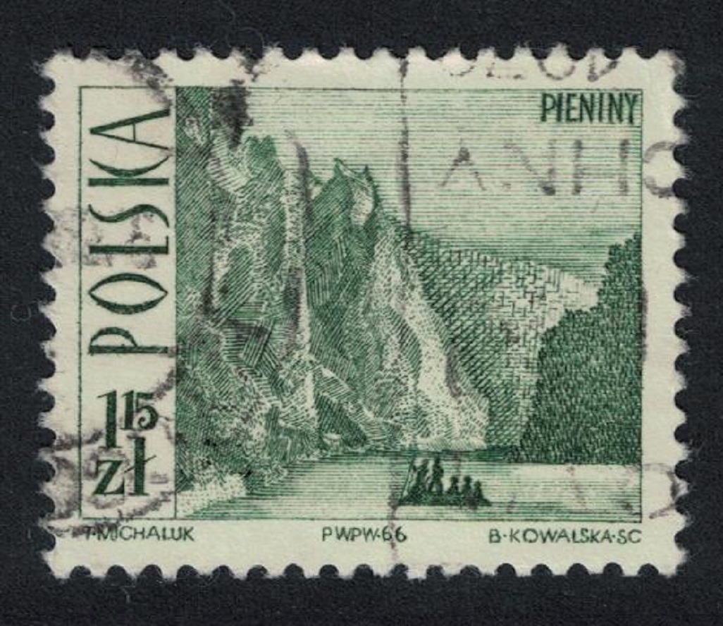 Poland Dunajee Gorge Tourism 1zl15 1966 Canc SG#1689