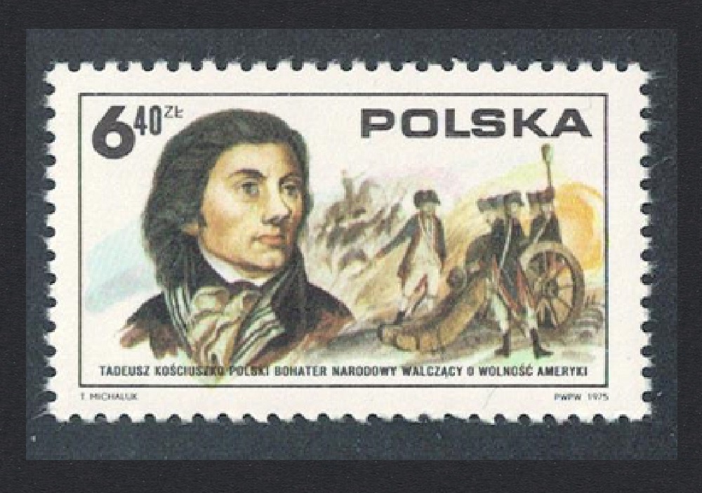 Poland Tadeusz Kosciusko American Revolution 1975 MNH SG#2392 Sc#2121