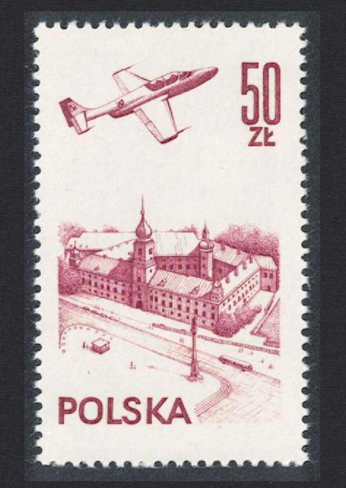 Poland Airplane over Warsaw Contemporary Aviation 50 Zl 1976 MNH SG#2425b Sc#C56