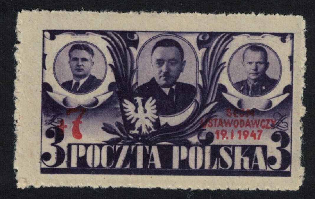 Poland Opening of Polish Parliament Overprint 1947 MH SG#575