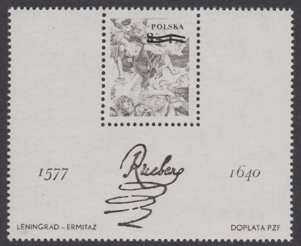 Poland Rubens MS Blackprint RARE 1977 MNH SG#MS2488 Sc#B134