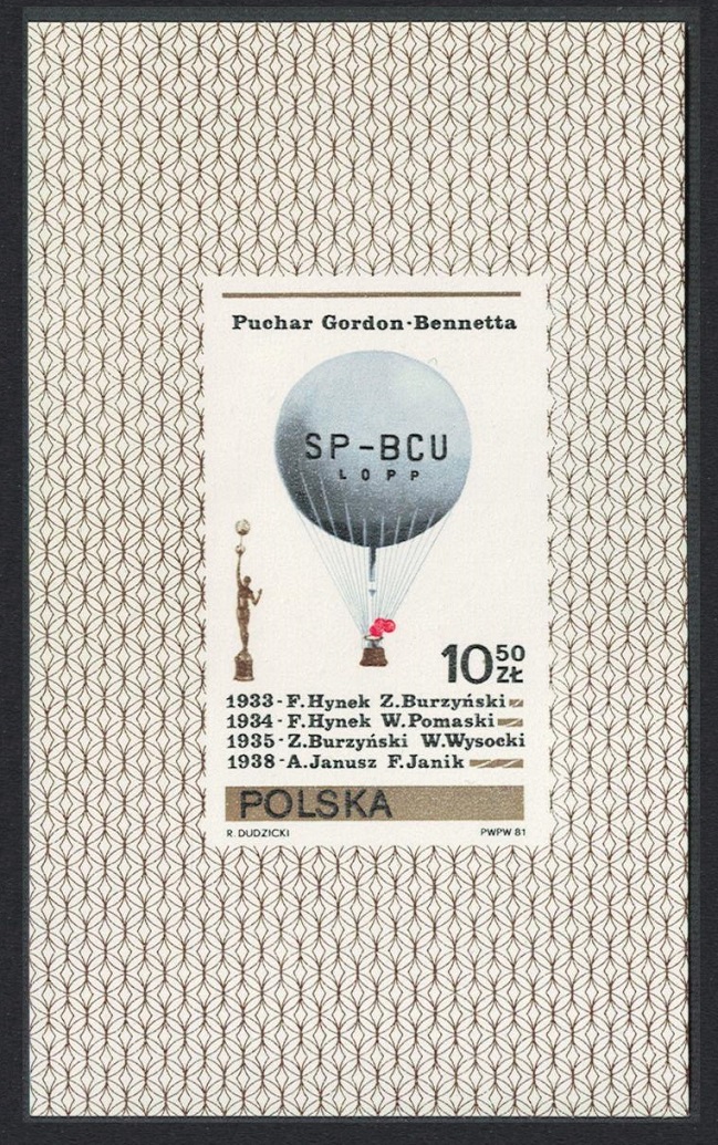 Poland Balloons MS 1981 MNH SG#MS2727