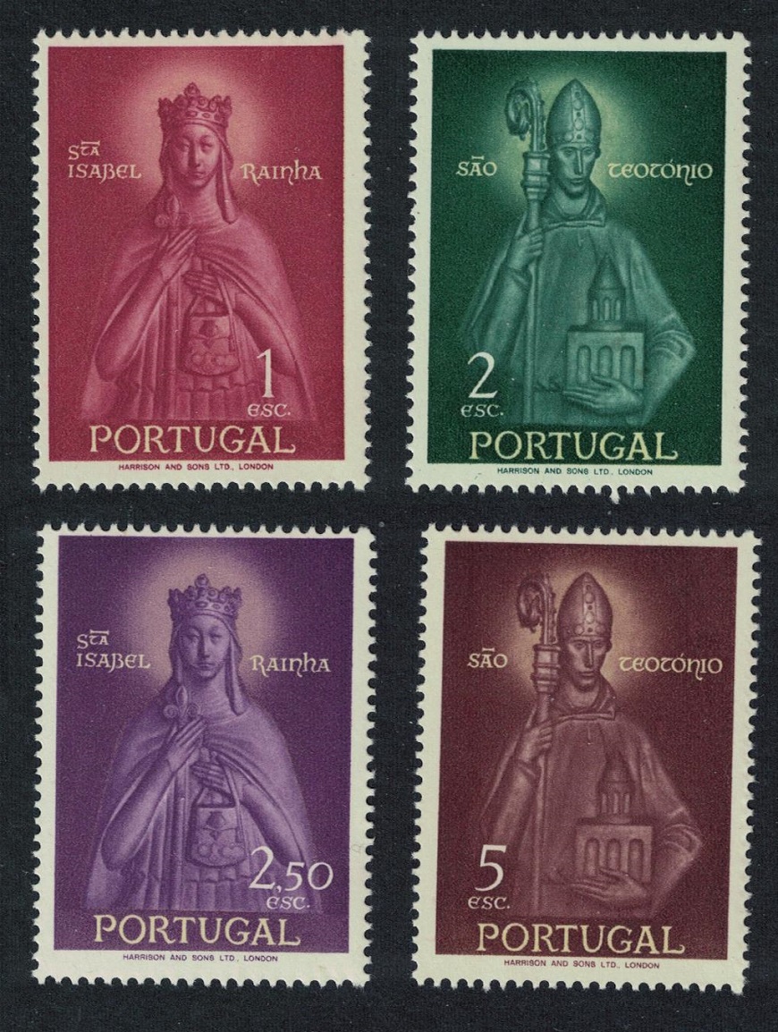 Portugal St Elizabeth and St Teotonio Commemoration 4v 1958 MNH SG#1150-1153