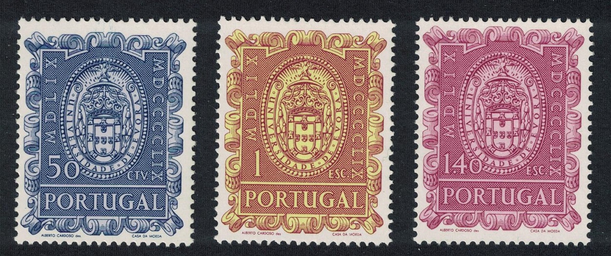 Portugal 400th Anniversary of Evora University 3v 1960 MNH SG#1175-1177