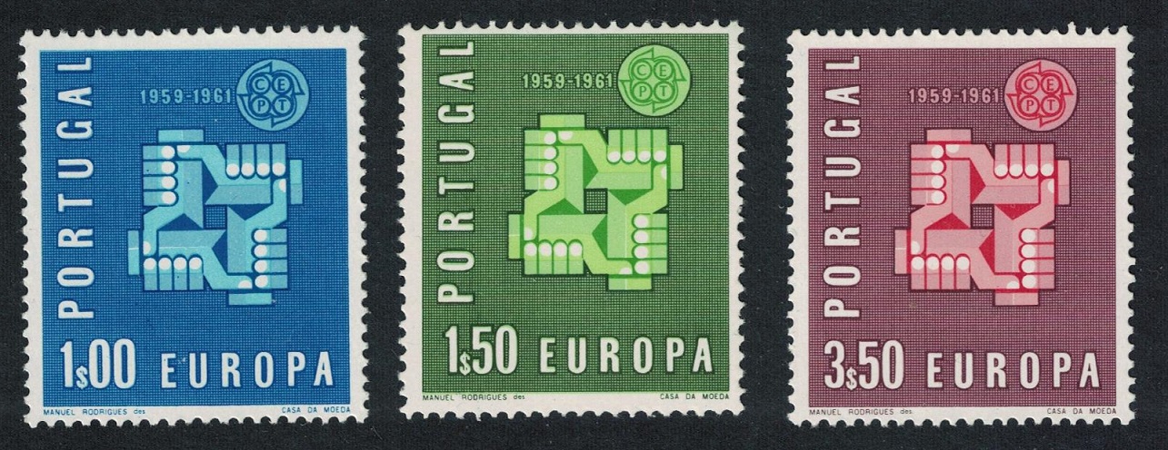 Portugal Europa 3v 1961 MNH SG#1193-1195