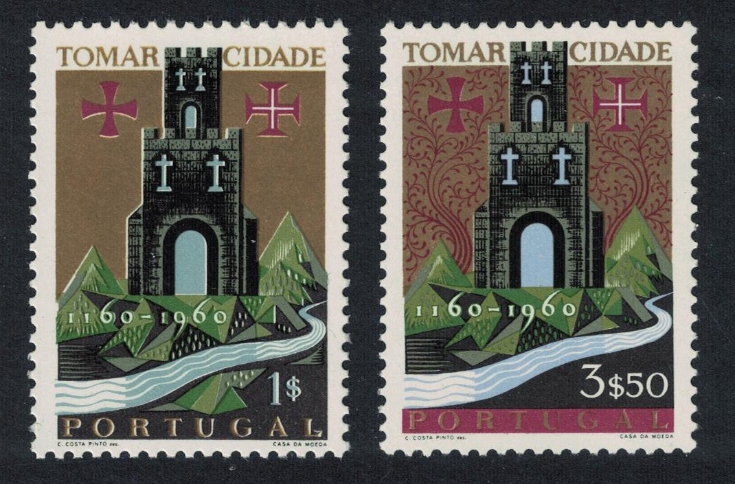 Portugal 800th Anniversary of Tomar 2v 1961 MNH SG#1196-1197