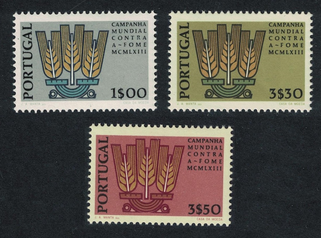 Portugal Freedom from Hunger 3v 1963 MNH SG#1221-1223