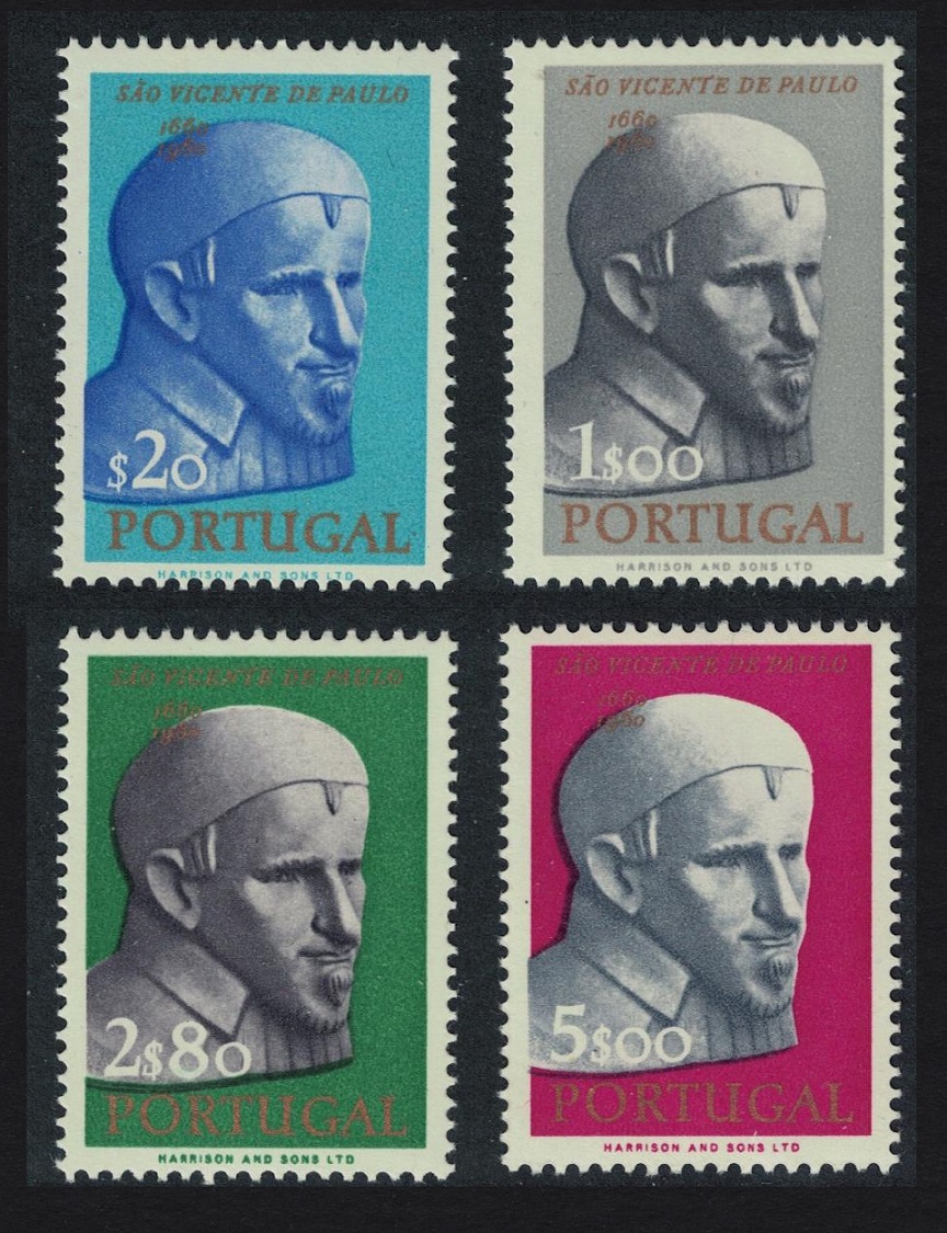 Portugal 300th Death Anniversary of St Vincent de Paul 4v 1963 MNH SG#1227-1230