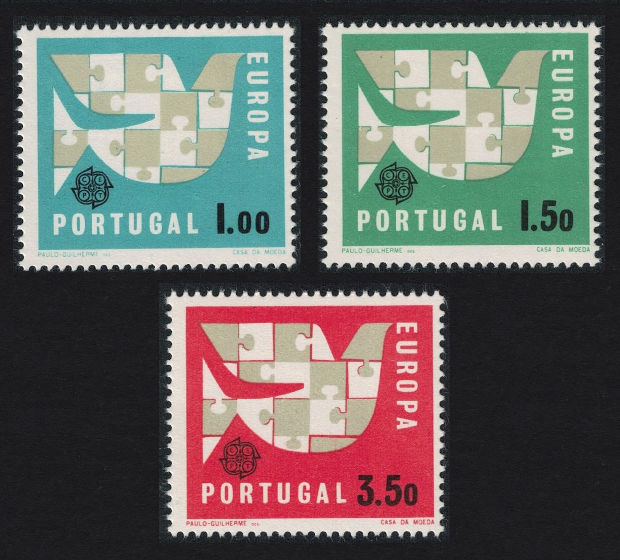 Portugal Europa CEPT 3v 1963 MNH SG#1234-1236