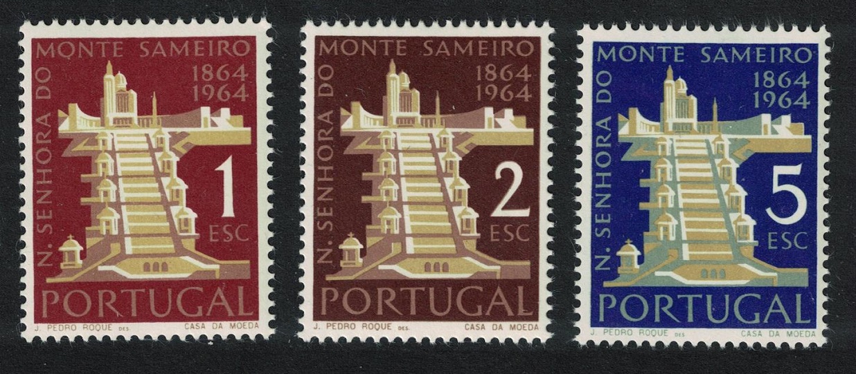 Portugal Sameiro Shrine 3v 1964 MNH SG#1246-1248