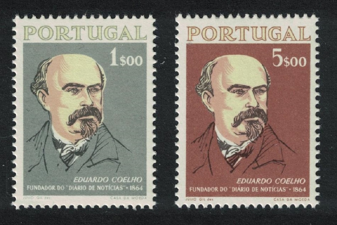 Portugal &#39;Diario de Noticias&#39; newspaper 2v 1964 MNH SG#1258-1259