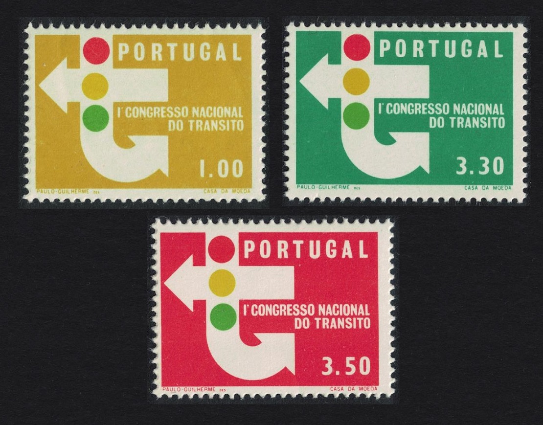 Portugal 1st National Traffic Congress Lisbon 3v 1965 MNH SG#1260-1262