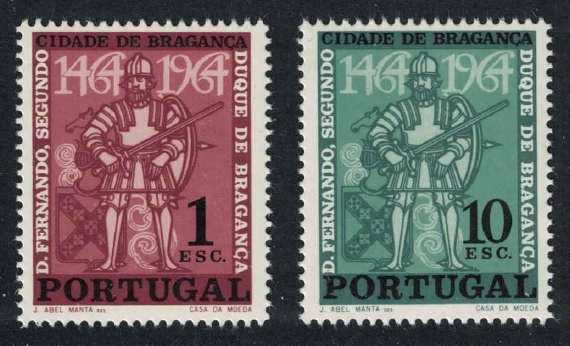 Portugal Dom Fernando 500th Anniversary of Braganza 2v 1965 MNH SG#1263-1264