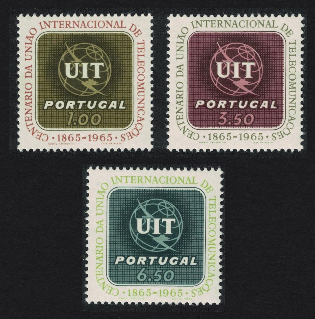 Portugal ITU 3v 1965 MNH SG#1268-1270