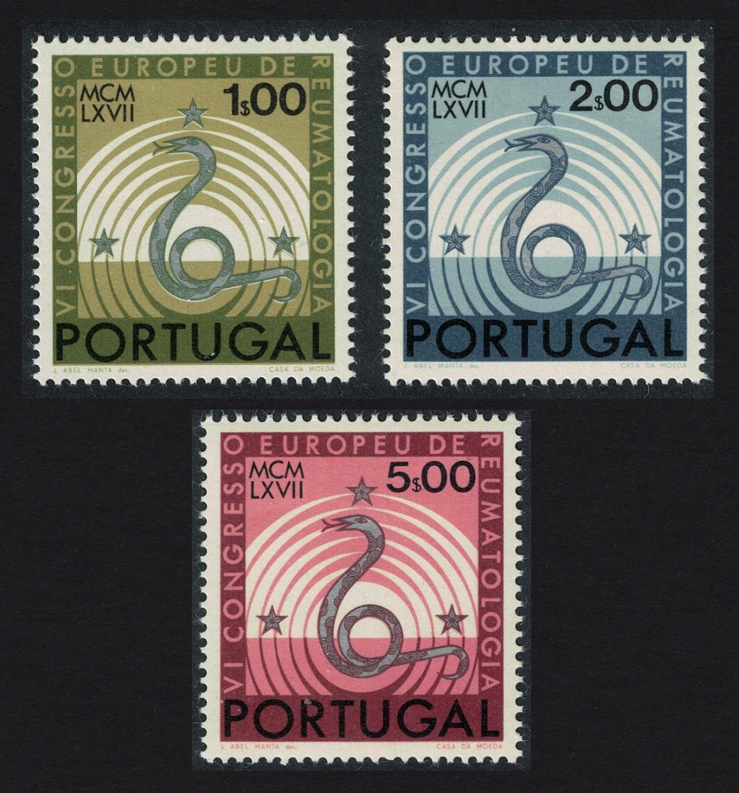 Portugal 6th European Rheumatological Congress Lisbon 3v 1967 MNH SG#1326-1328