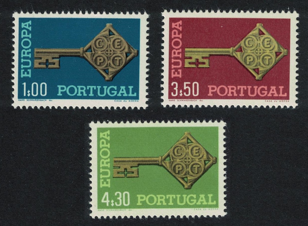 Portugal Europa CEPT 3v 1968 MNH SG#1337-1339