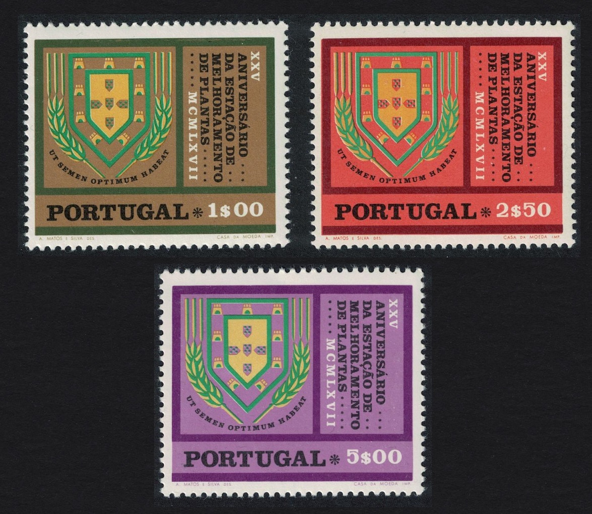 Portugal 25th Anniversary of Plant-breeding Station 3v 1970 MNH SG#1388-1390