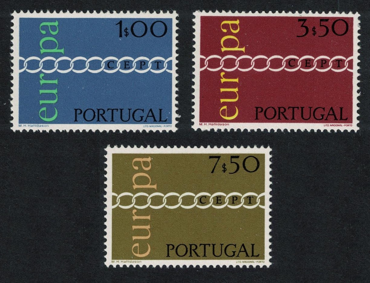 Portugal Europa CEPT 3v 1971 MNH SG#1413-1415