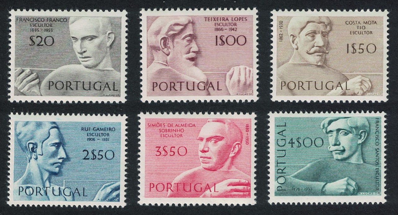 Portugal Portuguese Sculptors 6v 1971 MNH SG#1416-1421