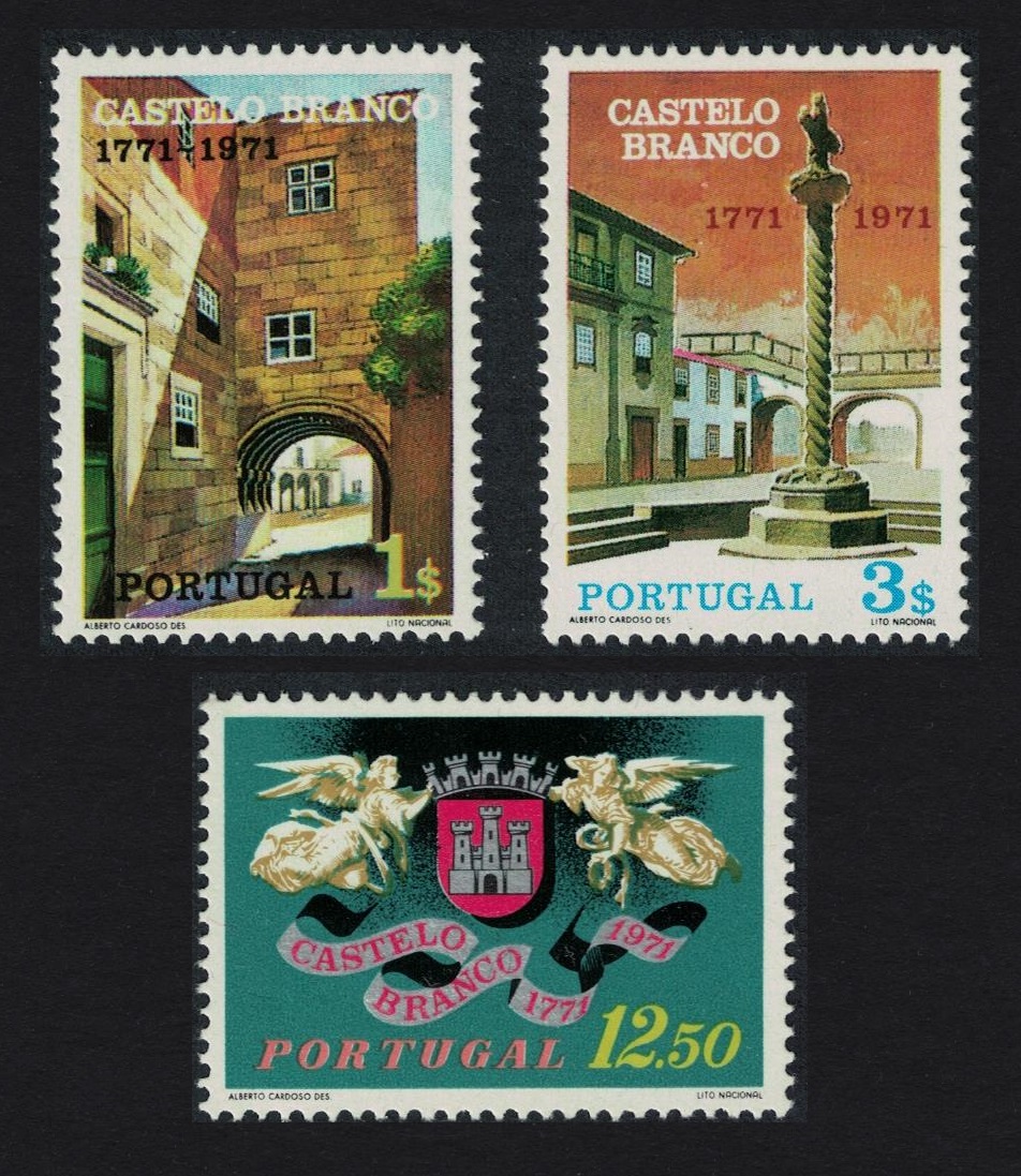 Portugal Castelo Branco 3v 1971 MNH SG#1429-1431