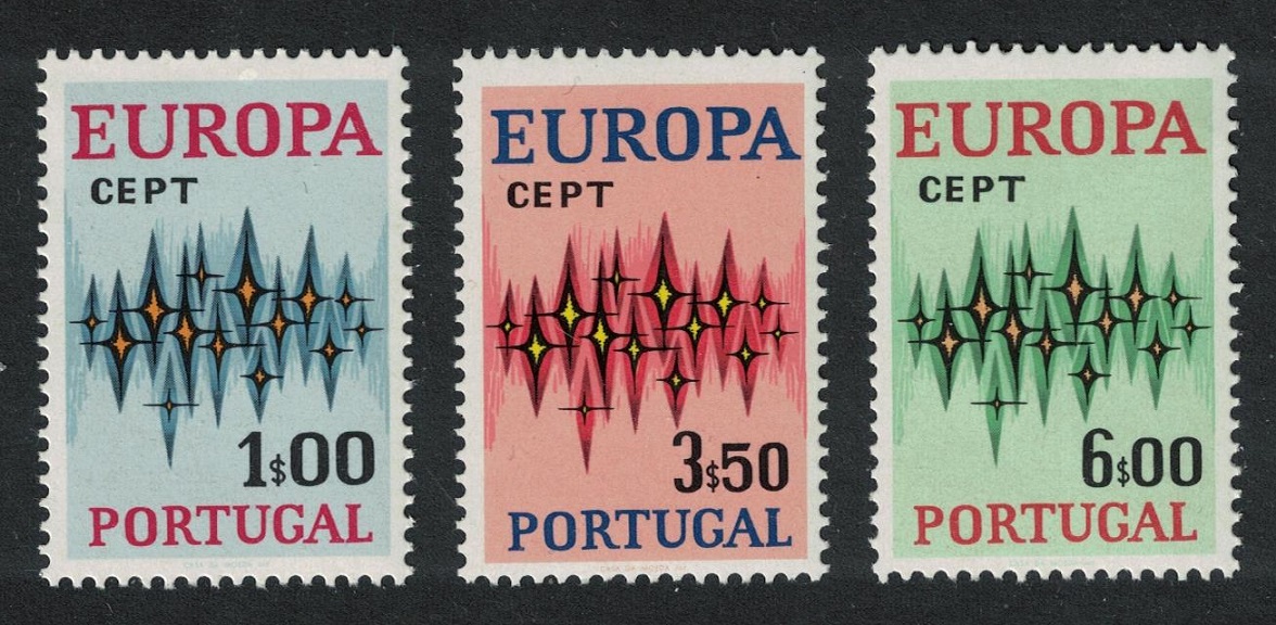 Portugal Europa CEPT 3v 1972 MNH SG#1470-1472 MI#1166-1168