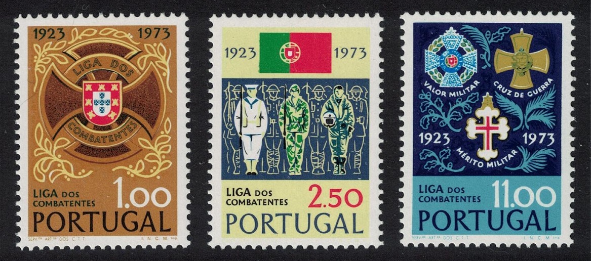 Portugal Servicemen&#39;s League 3v 1973 MNH SG#1519-1521