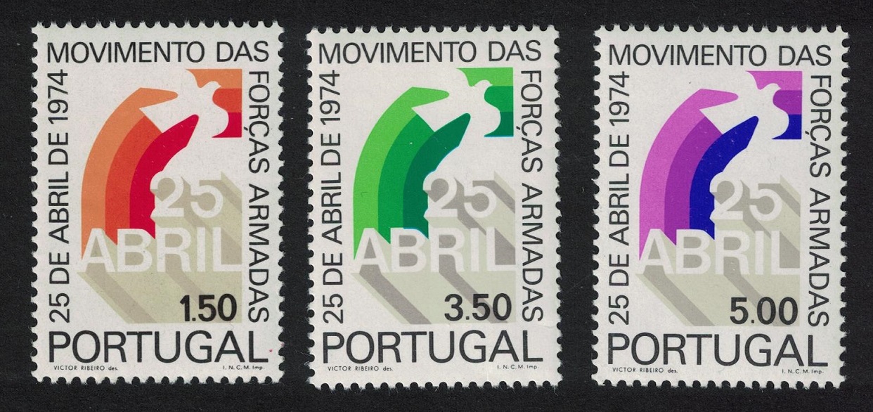 Portugal Armed Forces 3v 1974 MNH SG#1555-1557