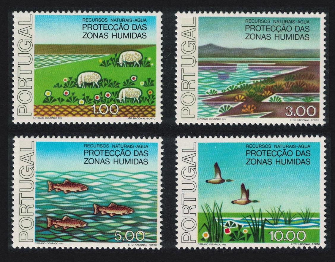 Portugal Birds Fish Sheep Water Conservation 4v 1976 MNH SG#1628-1631 MI#1335-1338