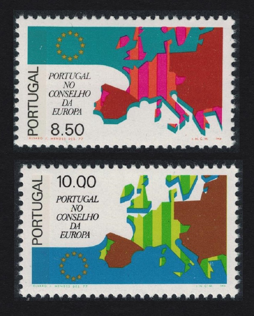 Portugal Admission of Portugal to the Council of Europe 2v 1977 MNH SG#1641-1642