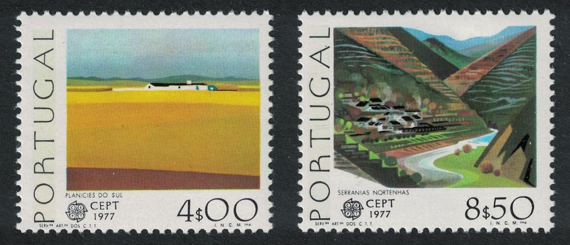 Portugal Landscapes Europa CEPT 2v 1977 MNH SG#1653-1654