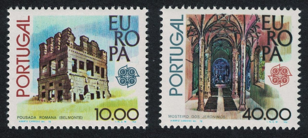 Portugal Europa CEPT Monuments 2v 1978 MNH SG#1714-1715 MI#1403-04