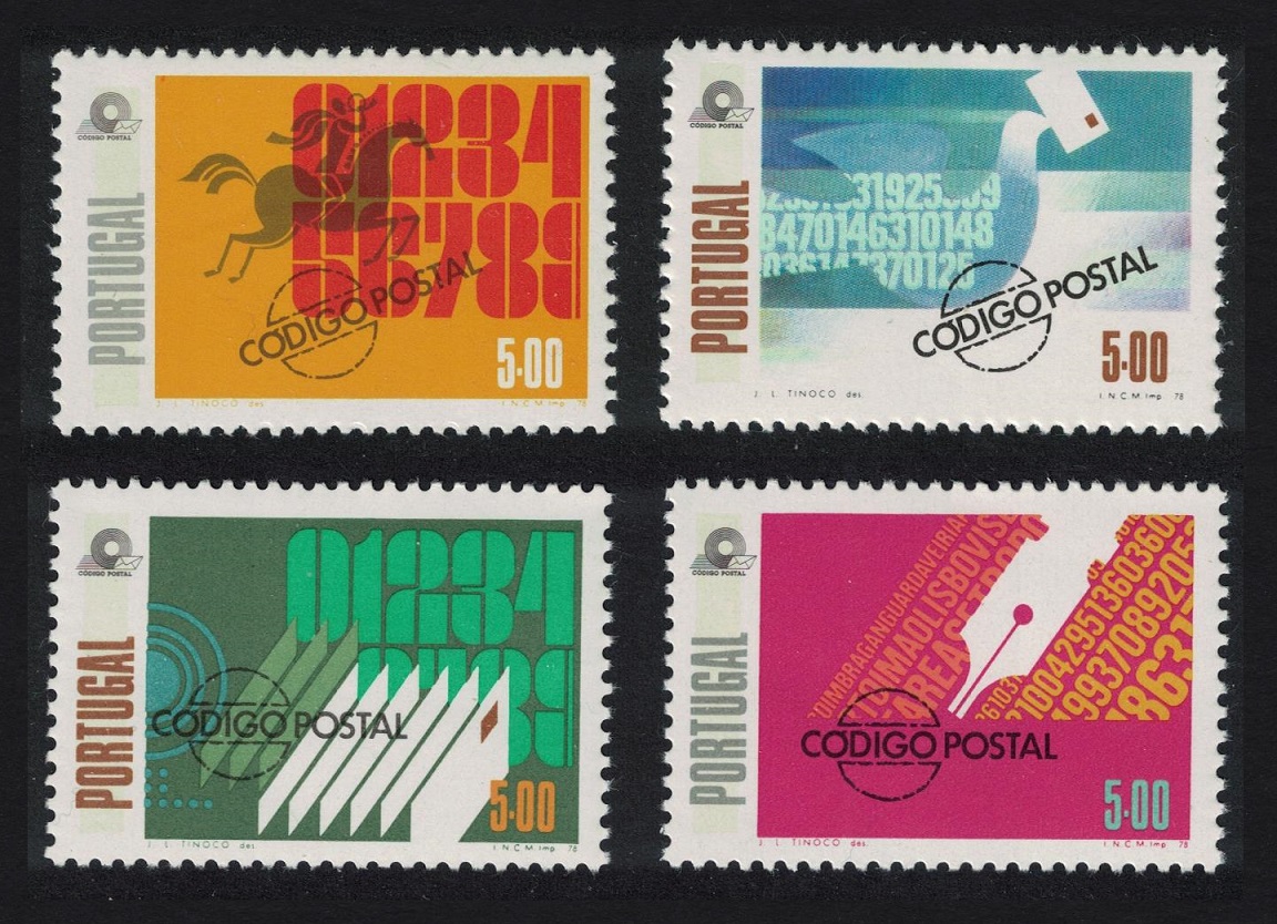 Portugal Introduction of Post Code 4v 1978 MNH SG#1729-1732