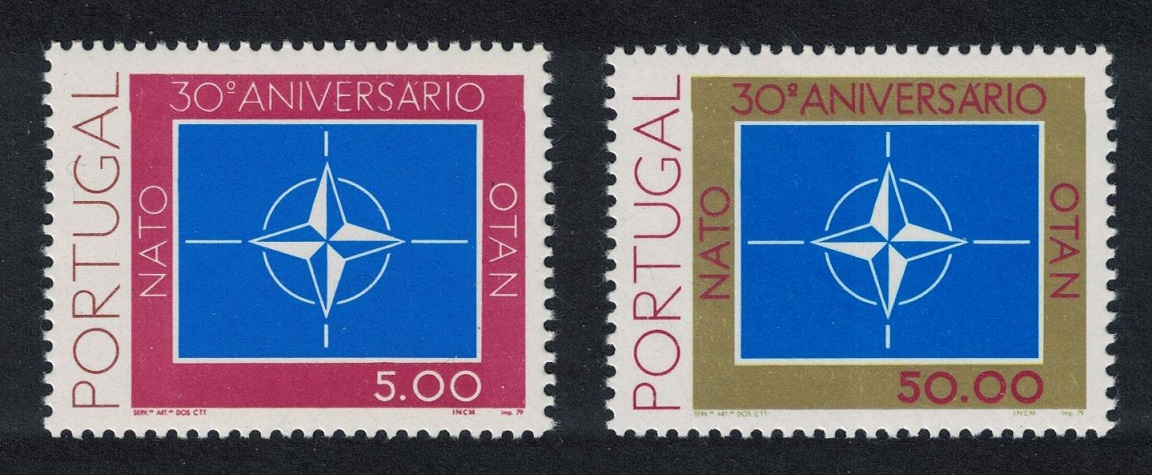 Portugal 30th Anniversary of NATO 2v 1979 MNH SG#1748-1749