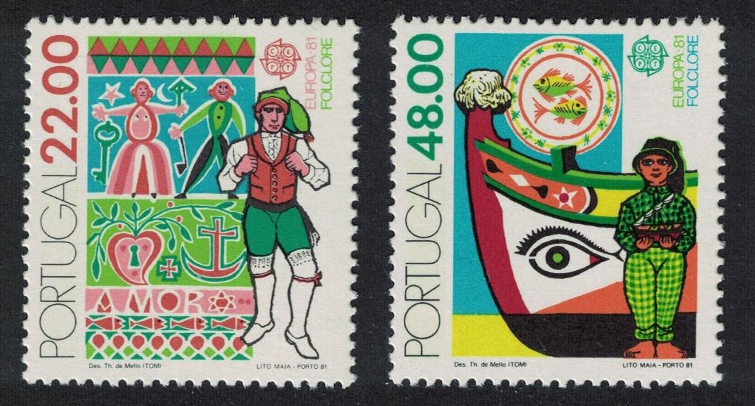 Portugal Folklore Europa CEPT 2v 1981 MNH SG#1840-1841