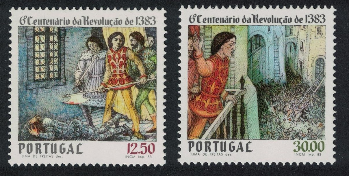 Portugal 600th Anniversary of Independence 2v 1983 MNH SG#1933-1934