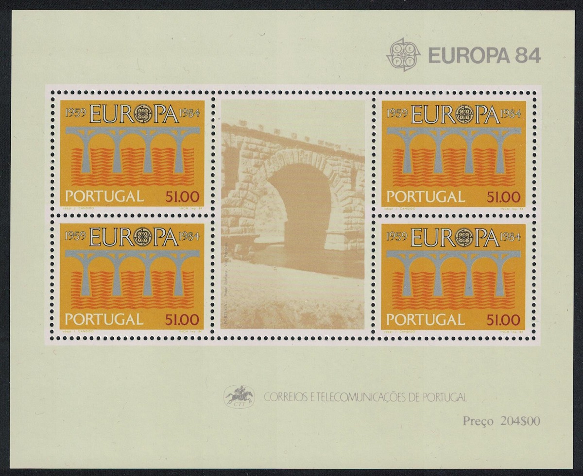 Portugal 25th Anniversary of CEPT Europa MS 1984 MNH SG#MS1959