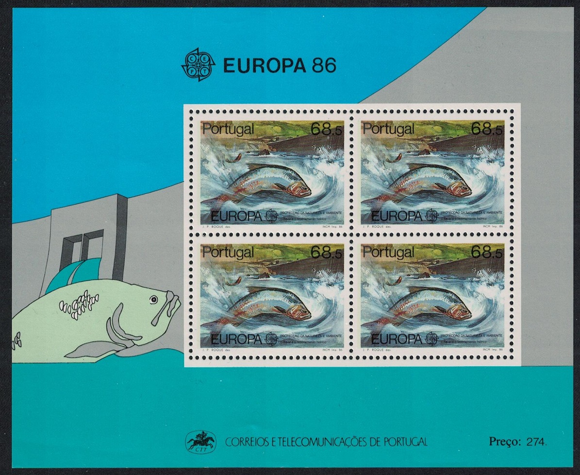 Portugal Europa 3 MSs 1986 MNH SG#MS2045