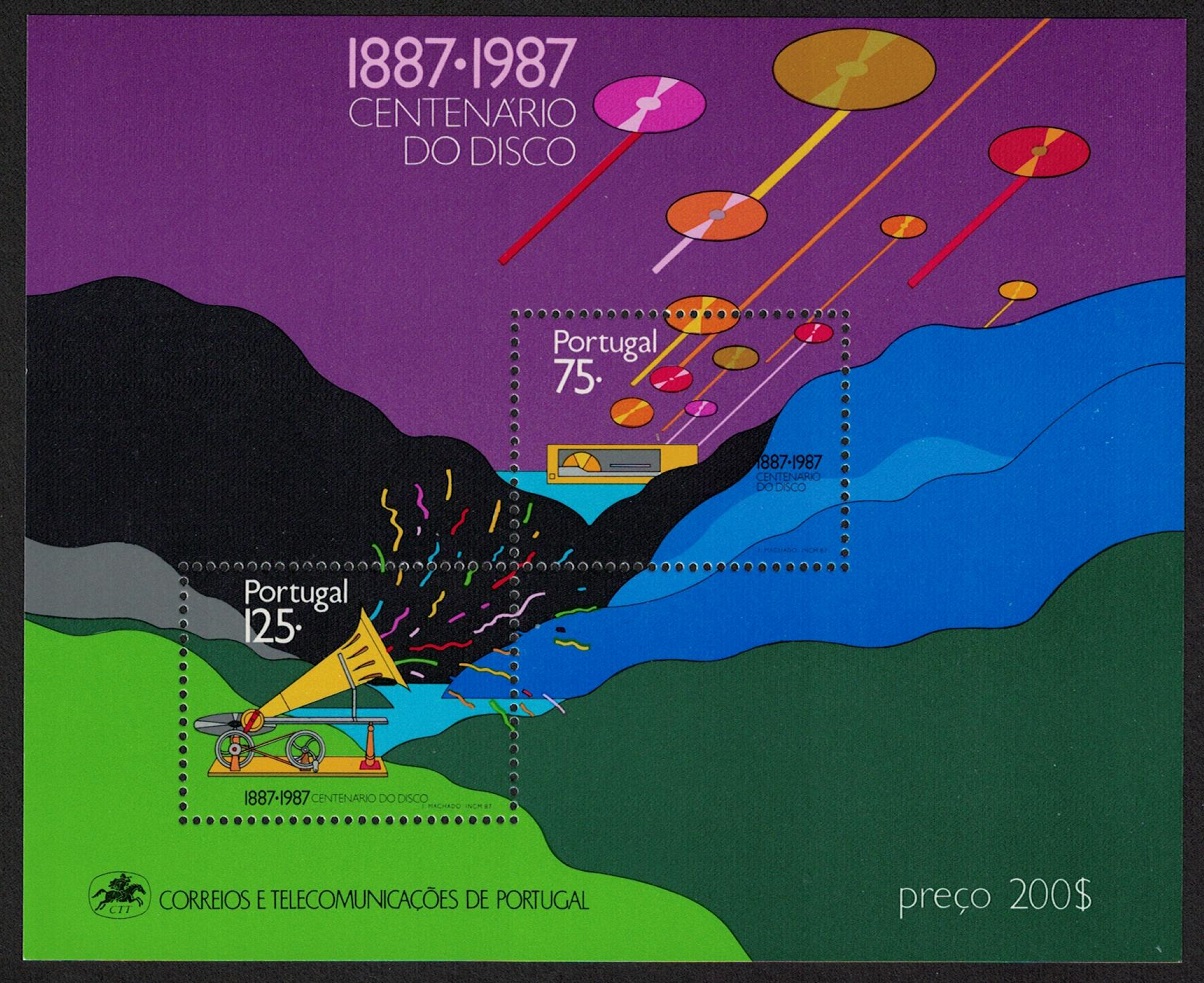 Portugal Gramophone Record MS 1987 MNH SG#MS2088