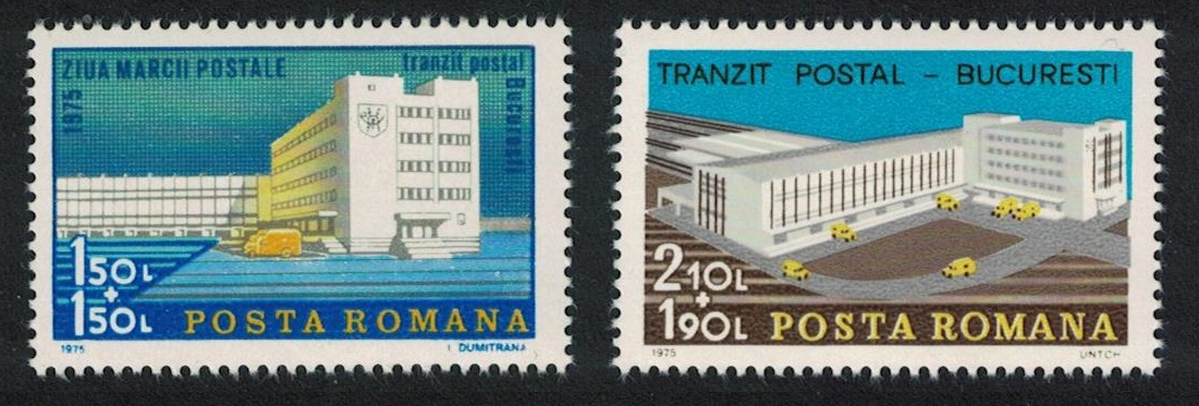 Romania Stamp Day 2v 1975 MNH SG#4180-4181