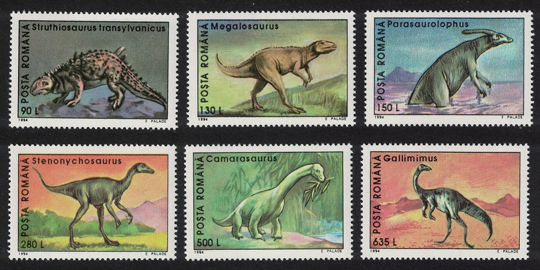 Romania Dinosaurs Prehistoric Animals 6v 1993 MNH SG#5608-5613