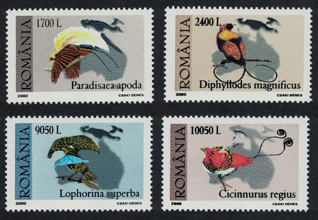 Romania Birds of Paradise 4v 2000 MNH SG#6094-6097