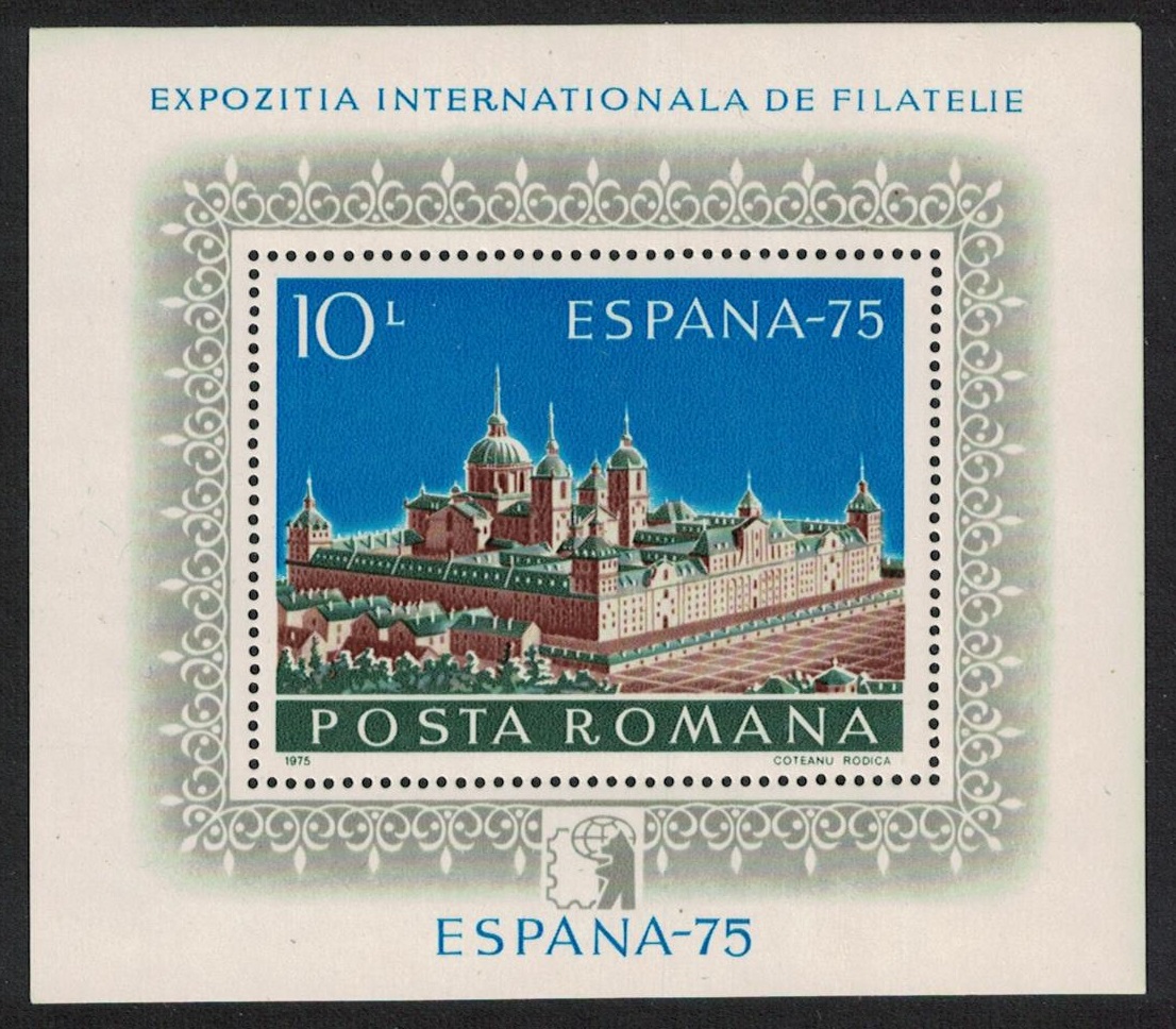 Romania &#39;Espana 1975&#39; Stamp Exhibition Madrid MS 1975 MNH SG#MS4134 Sc#2542